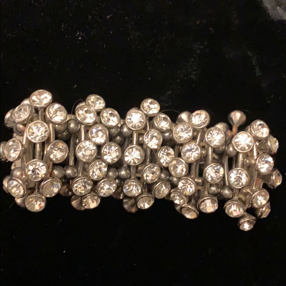 Cristal and pearl stretch bracelet